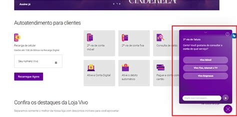 falar no chat da vivo