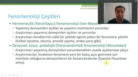 fenomenoloji nedir