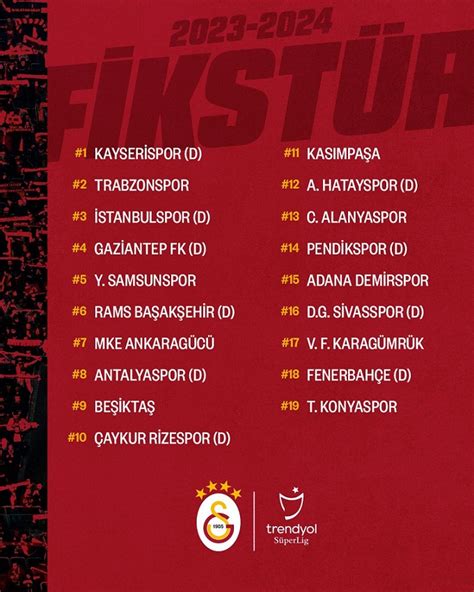 galatasaray fikstür 2023 2023