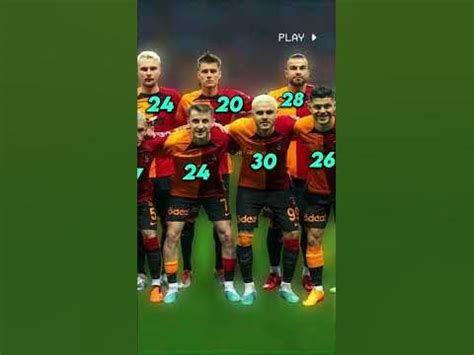 galatasaray oyuncuları yaşları