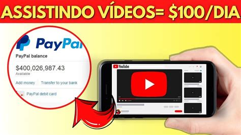 ganhe dinheiro agora assistindo vídeos - paypal