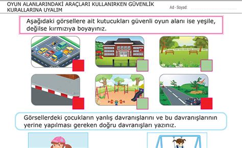 hb.2.4.6 oyun alanlarındaki araçları güvenli bir şekilde kullanır