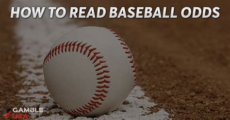 how to read baseball odds