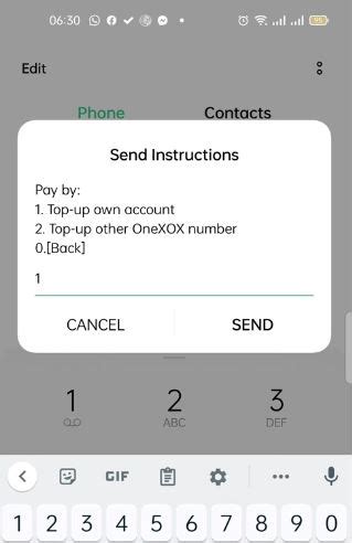 how to top up xox prepaid using pin