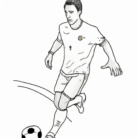 jogador de futebol para desenhar