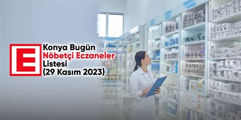 konya'da bugün nöbetçi eczaneler