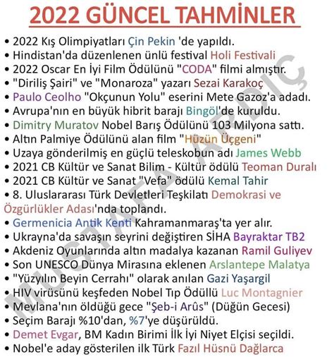 kpss 2023 güncel bilgiler soruları