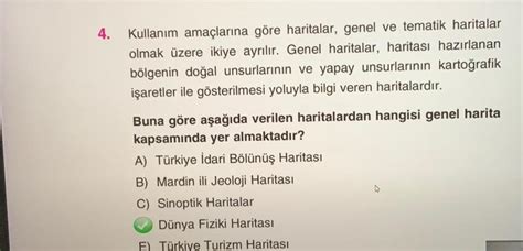 kullanım amaçlarına göre haritalar