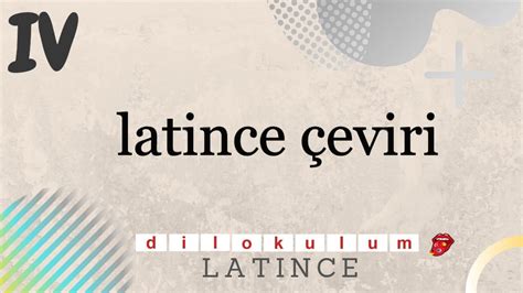 latince çeviri