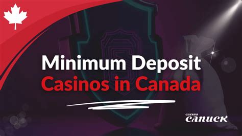 low deposit casino canada