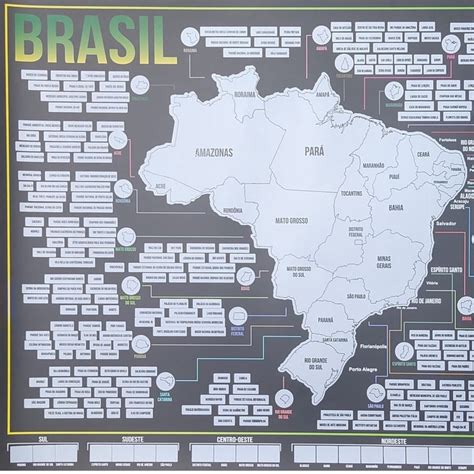 mapa de raspar brasil