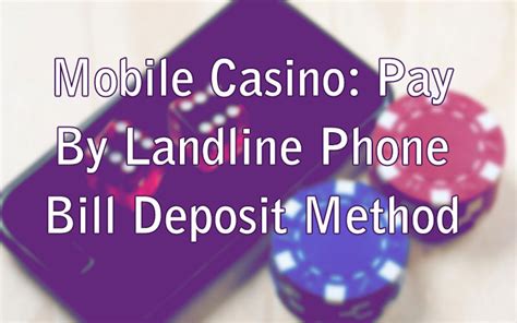 mobile casino landline billing