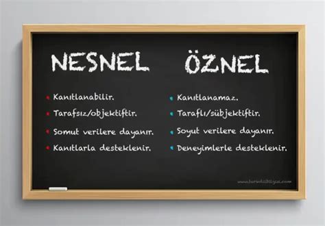 nesnel ve öznel nedir