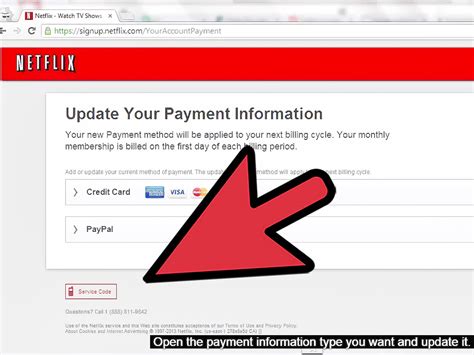 netflix com payment para atualizar