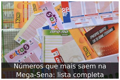 numeros q mais saem na mega sena