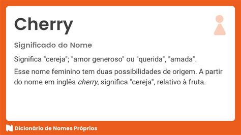 o que significa cherry em português