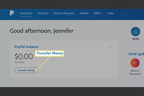 paypal money transfer