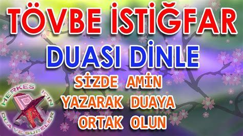 peygamberimizin tövbe duası