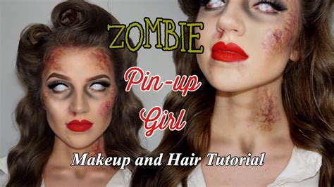 pin up zombie makeup