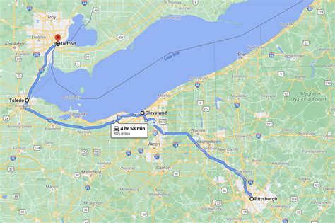 pittsburgh to detroit
