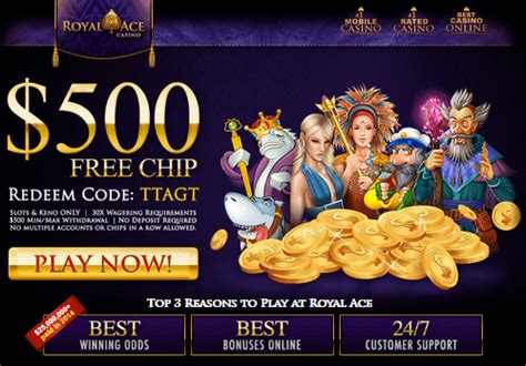 royal ace casino bonus codes