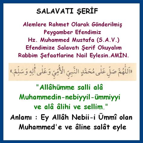 salavatı şerife nedir