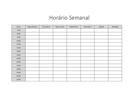 schedule em portugues