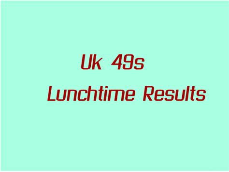 score bet uk lunch results