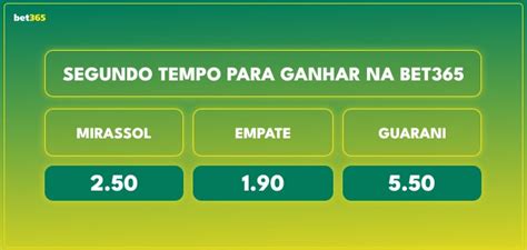 segundo tempo para ganhar bet365