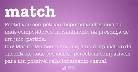 significado de match em português
