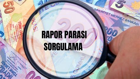 sigorta rapor parası ne zaman yatar