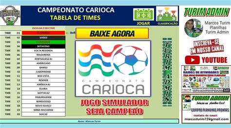 simulador do campeonato carioca