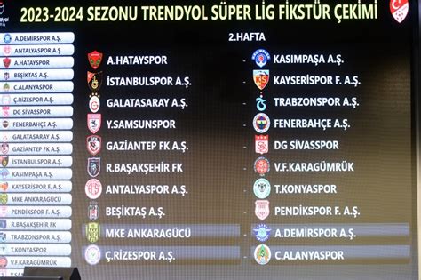 super lig fikstürü 2023