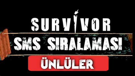 survivor 11 hafta sms sıralaması