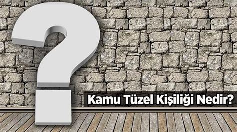 tüzel kişiliği nedir