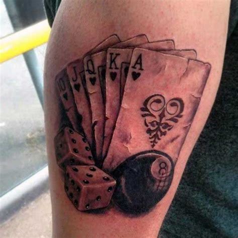 tatuagem de cartas de baralho