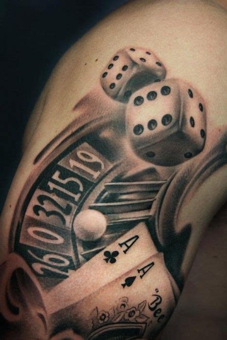 tatuagem de jogos de casino