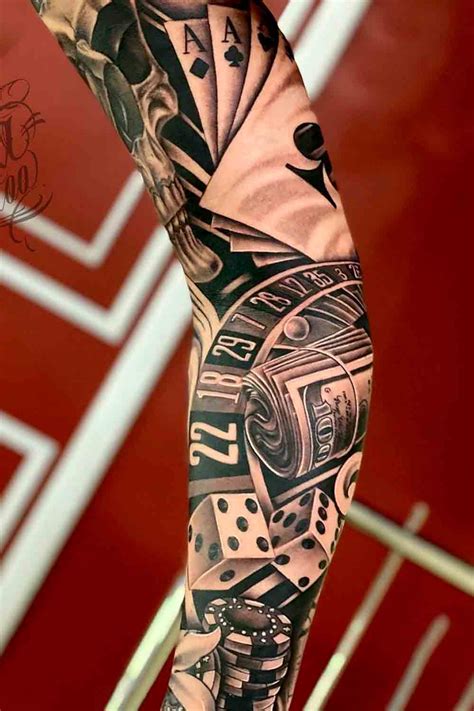 tatuagens masculinas no braço jogo de casino