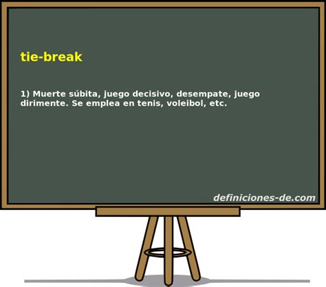 tie-break significado