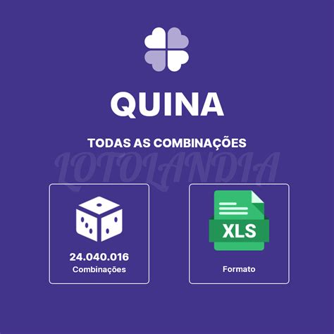 todas as combinações da quina