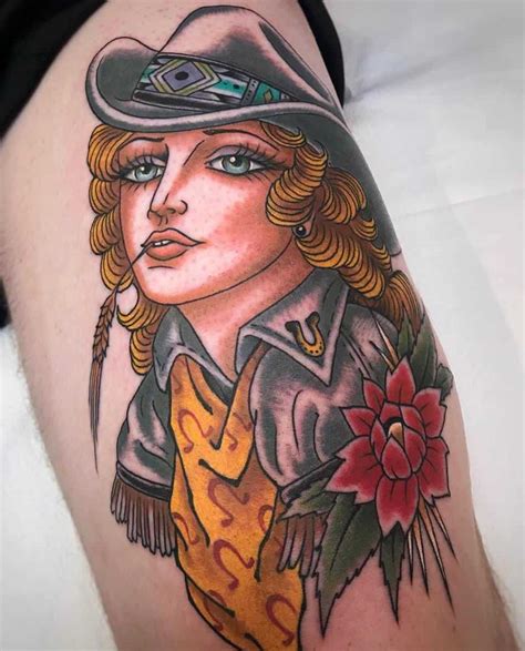 traditional pin up tattoo