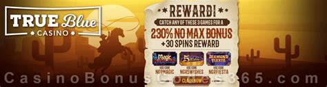 true blue casino bonus