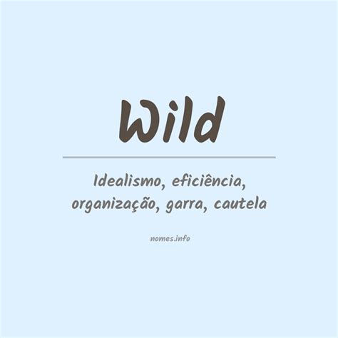 wild significado