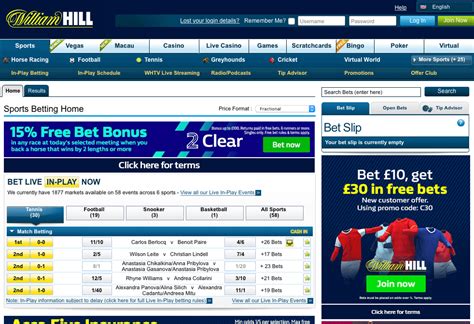 william hill bookmakers
