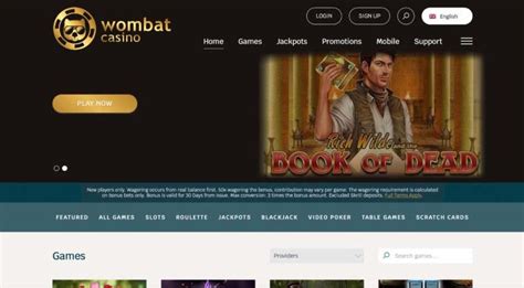 wombat casino online casino bonus