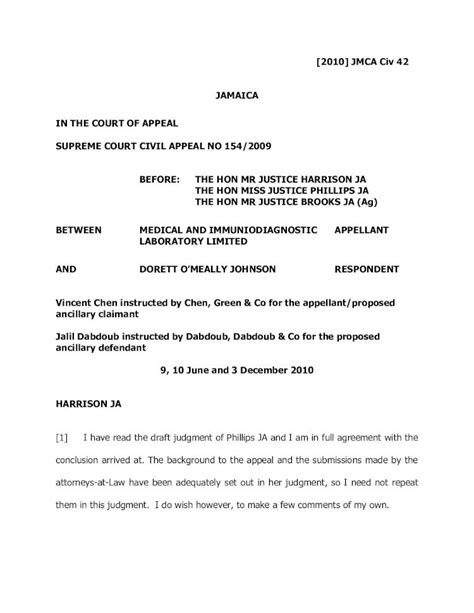 [2010] JMCA App 31 JAMAICA IN THE COURT OF APPEAL