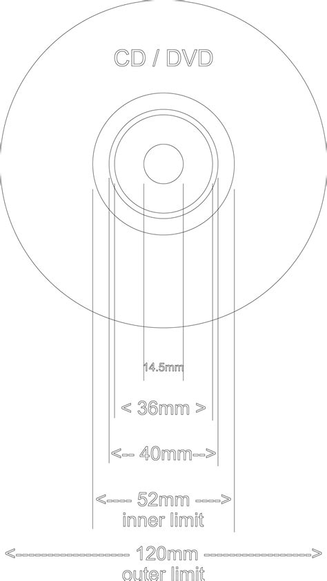 [DIAGRAM] Cd Dimensions Diagram