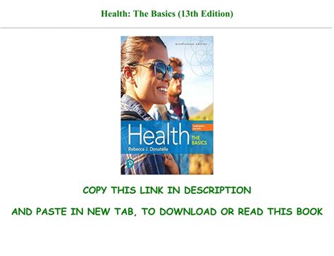 [DOWNLOAD] Health: The Basics (13th Edition) Full Pages