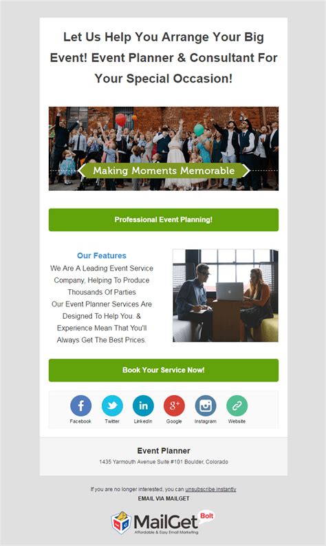 [Email Marketing] 12+ Best Event Email Templates 2018 FormGet