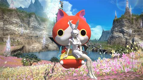 [FFXIV] Jibanyan Couch Mount (Yo-kai Watch) - YouTube